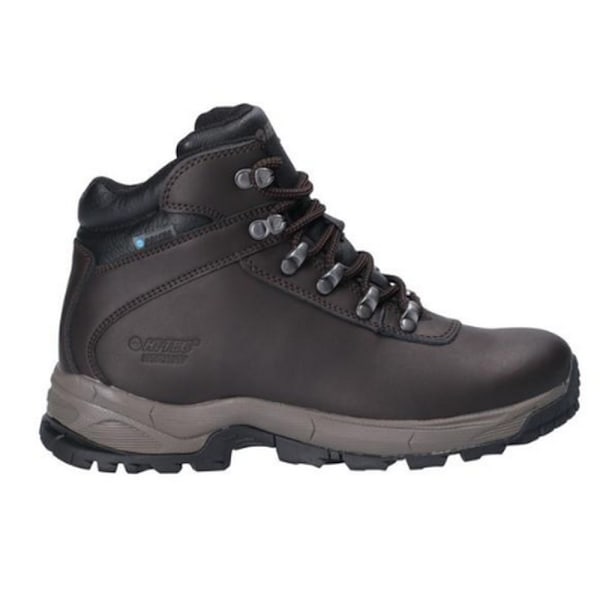 Hi-Tec Eurotrek Dam/Kvinnor Lite Vattentät Läder Vandringskänga B Dark Chocolate 7 UK
