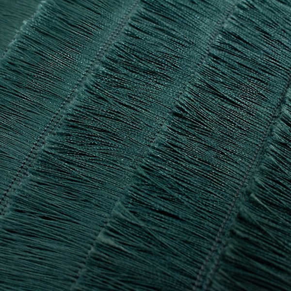 Furn Flicker Tiered Fringe Kuddfodral 45 x 45 cm Teal Teal 45 x 45 cm