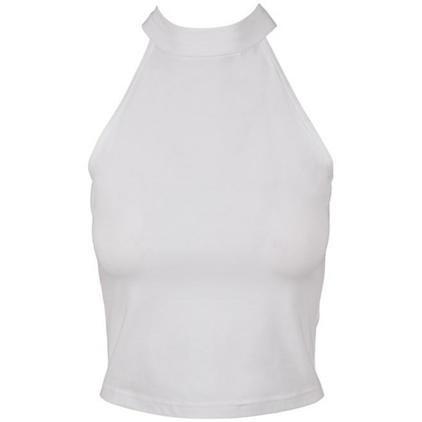 Bygg ditt varumärke Dam/Dam Turtleneck Kort Tank Top 22 UK White 22 UK