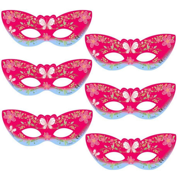 Disney Princess Cardboard Eye Mask (Förpackning med 6) One Size Rosa Pink One Size