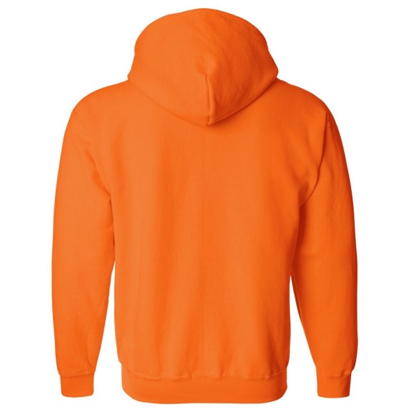Gildan Heavy Blend Unisex Vuxen Full Zip Sweatshirt Top Safety Orange 2XL