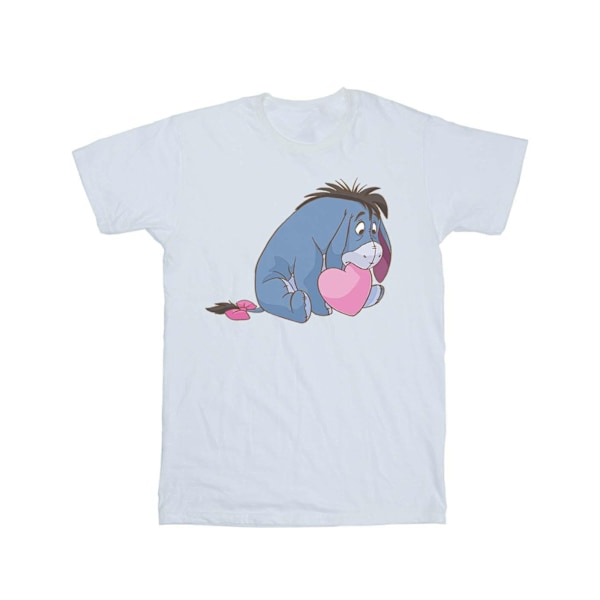 Disney Girls Winnie The Pooh Eeyore Mouth Bomull T-shirt 12-13 White 12-13 Years