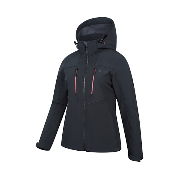 Mountain Warehouse Dam/Dam Genesis Vindtät Softshelljacka Black 18 UK