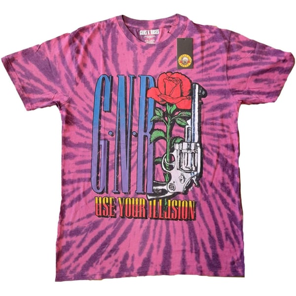 Guns N Roses Unisex Vuxen UYI Pistol Tie Dye T-shirt M Lila Purple M