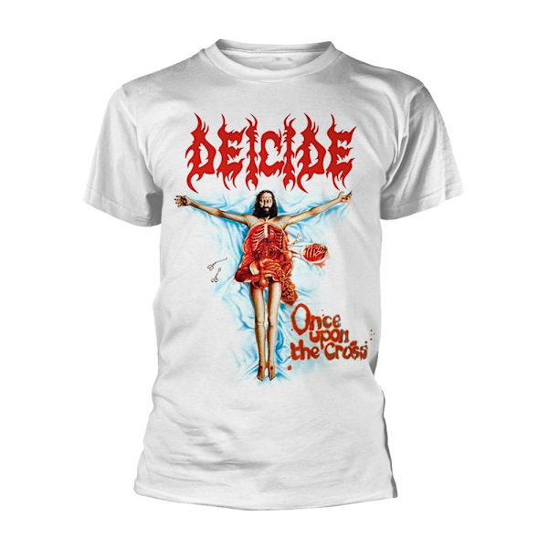 Deicide Unisex Vuxen Once Upon The Cross T-Shirt XL Vit White XL