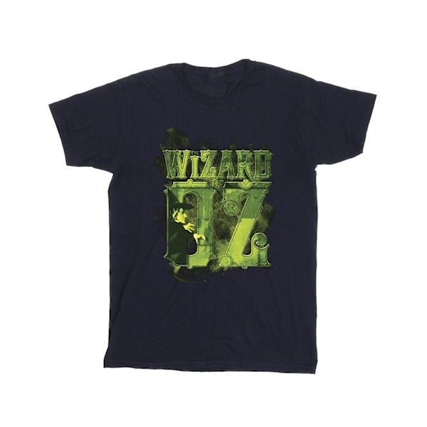 Trollkarlen från Oz Herr T-shirt med Wicked Witch of the West-logotyp i bomull Navy Blue 4XL