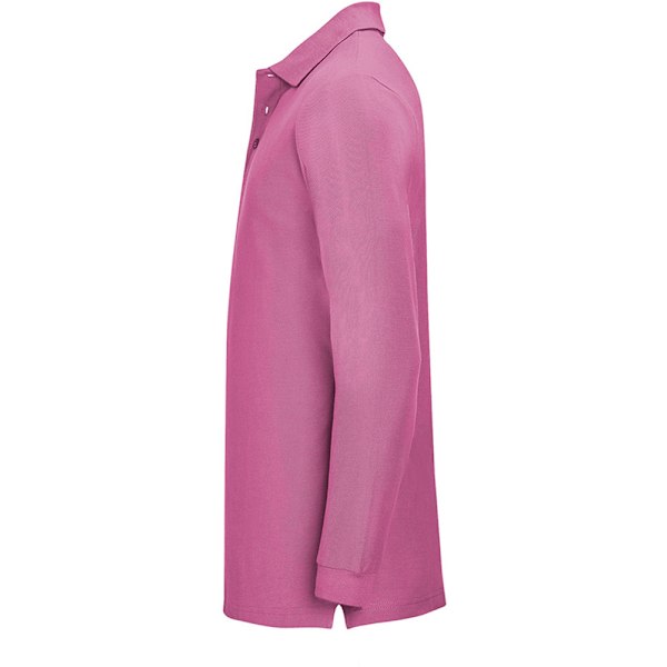 SOLS Herr Winter II Långärmad Pique Bomull Polotröja M Flash Flash Pink M
