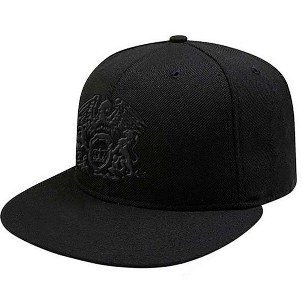 Queen Unisex Vuxen Crest Snapback Cap En Storlek Svart Black One Size