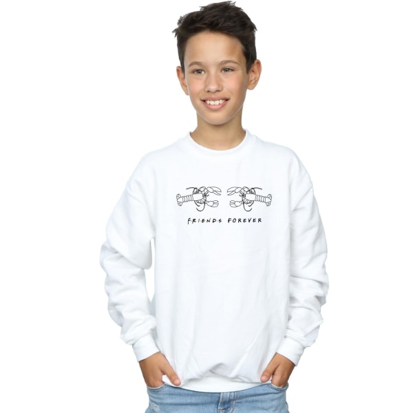 Friends Boys Lobster Logo Sweatshirt 12-13 år Vit White 12-13 Years