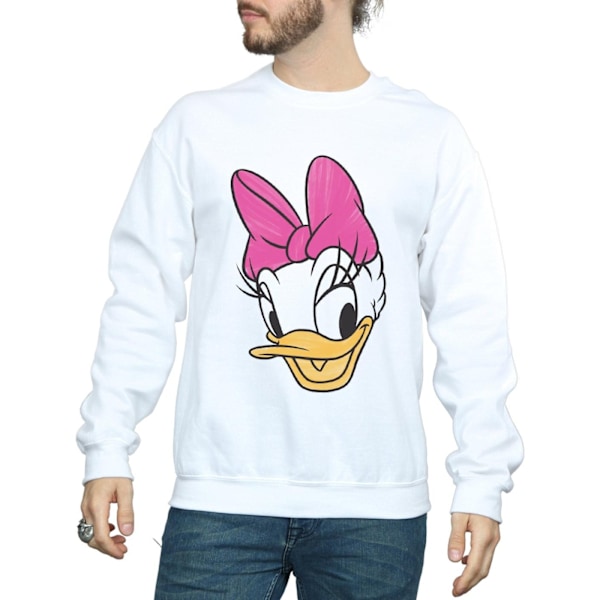 Disney Mens Daisy Duck Head Painted Sweatshirt 3XL Vit White 3XL