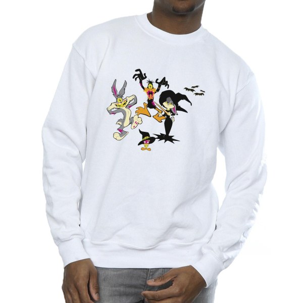 Looney Tunes Herr Halloween Friends Sweatshirt M Vit White M