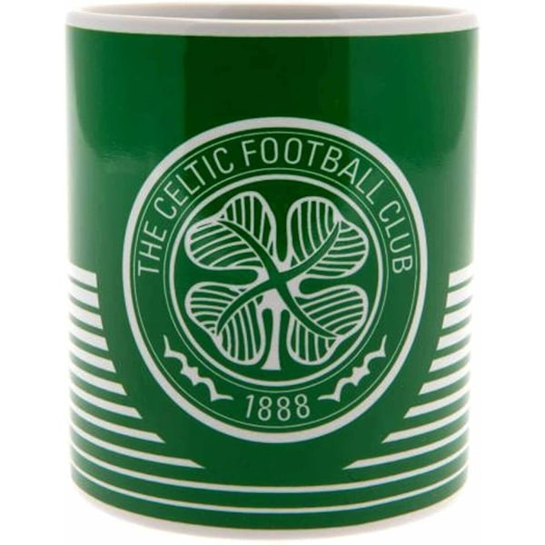 Celtic FC Linea Mug Storlek One Green/Vit Green/White One Size