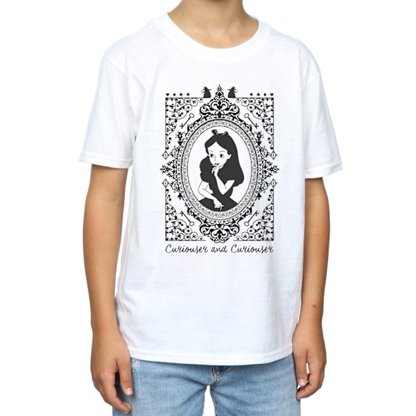 Disney Boys Alice In Wonderland Frame T-Shirt 12-13 år Vit White 12-13 Years