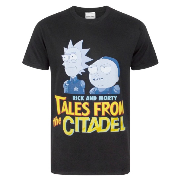 Rick And Morty Mens Tales From The Citadel T-shirt XL Svart Black XL
