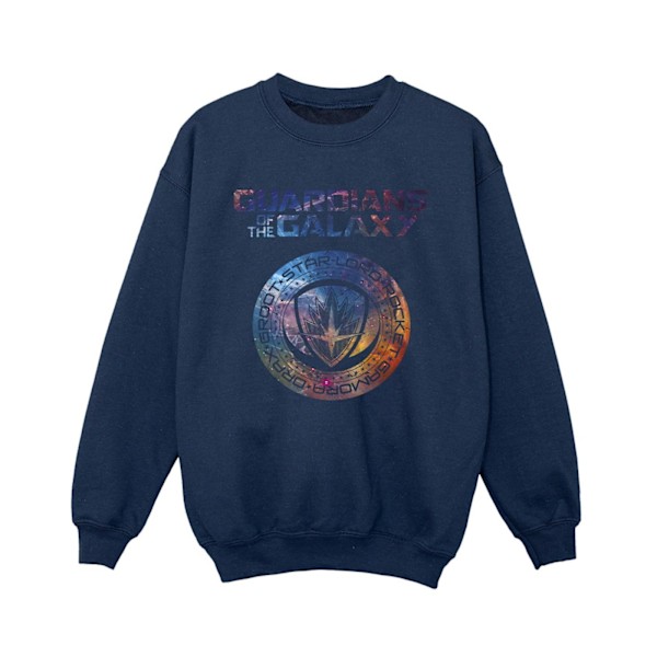 Marvel Boys Guardians Of The Galaxy Stars Fill Logo Sweatshirt Navy Blue 5-6 Years