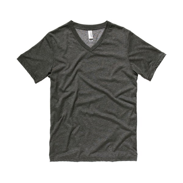 Bella + Canvas Unisex Vuxen Ljungtröja med V-ringad T-shirt M Dar Dark Grey M