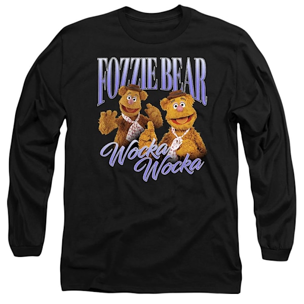 The Muppets Unisex Vuxen Bootleg Fozzie Bear T-Shirt M Svart Black M