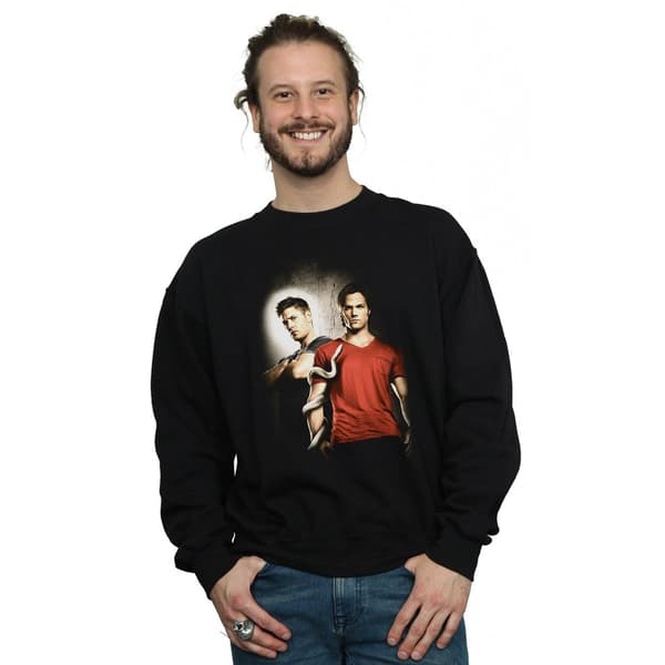 Supernatural Herr Heaven And Hell Sweatshirt M Svart Black M