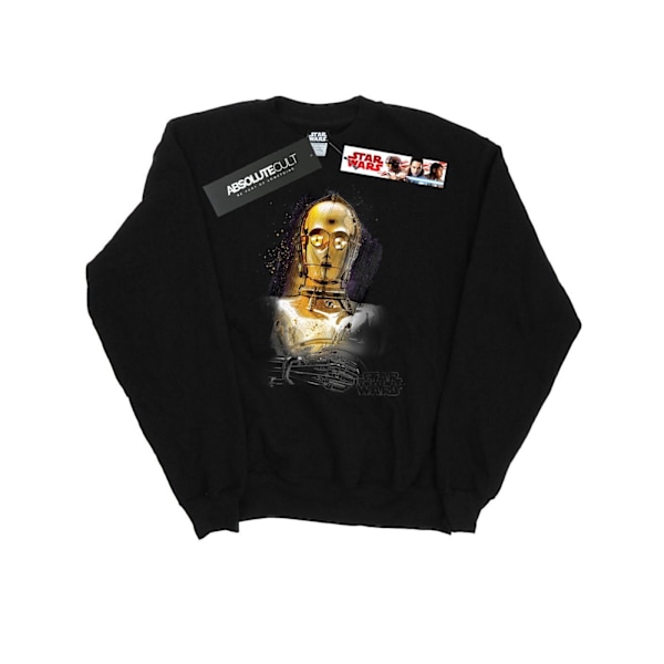 Star Wars The Last Jedi C-3PO Borstad Sweatshirt L Svart Black L