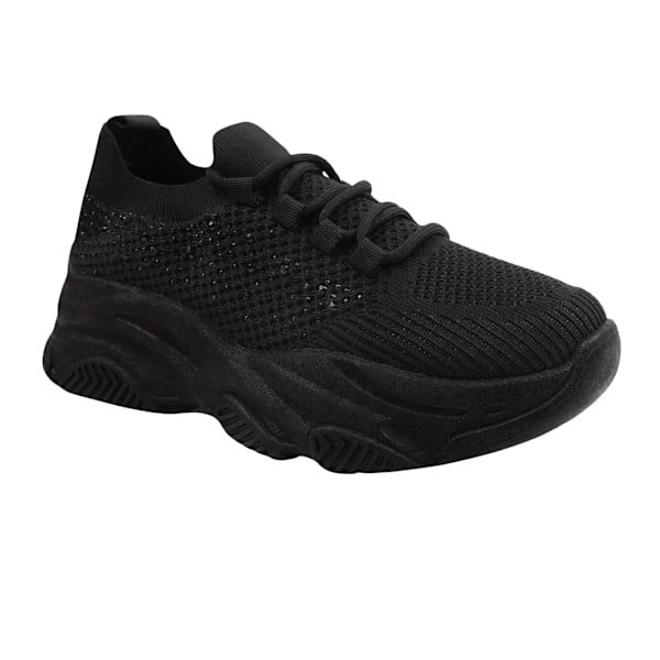 Var är det ifrån Dam/Dam Advantage Mesh Chunky Heel Trai Black 4 UK