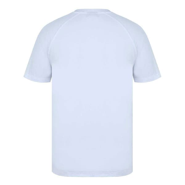 Lonsdale Herr Randig Logotyp Regular Raglan T-Shirt XL Vit White XL
