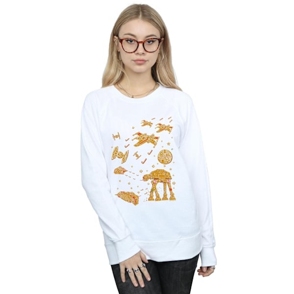 Star Wars Dam/Damer Gingerbread Battle Sweatshirt S Vit White S