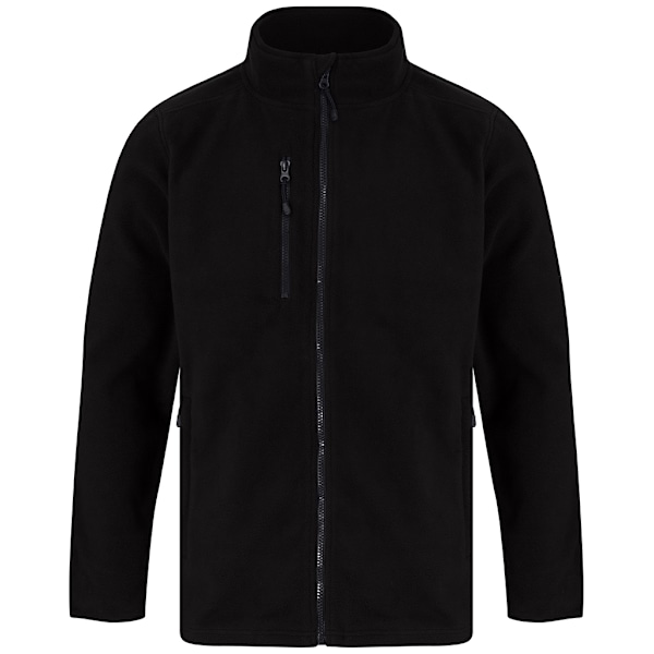 Henbury Unisex Vuxen Återvunnen Polyester Fleecejacka 4XL Svart Black 4XL