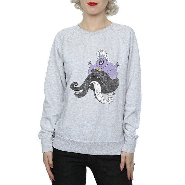 Den Lilla Sjöjungfrun Dam/Dam Classic Ursula Heather Sweatshirt Grey L