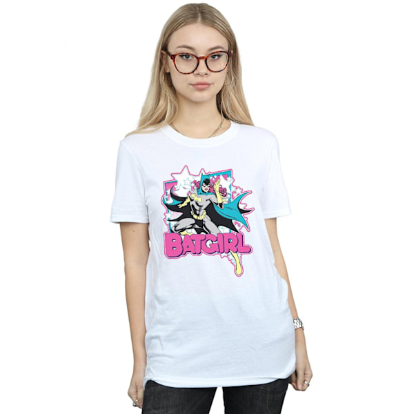 Batman Dam/Damer Leap Batgirl Bomull Boyfriend T-shirt S Vit White S