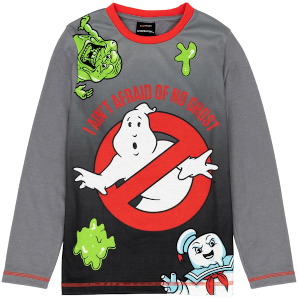 Ghostbusters Pyjamas för barn/ungdomar 11-12 år Svart/Grå Black/Grey 11-12 Years