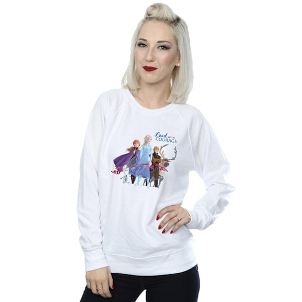 Disney Dam/Damer Frozen 2 Led Med Mod Sweatshirt M Vit White M