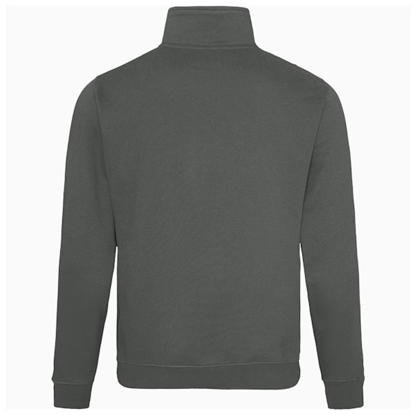 Awdis Herrar Plain Sophomore ¼ Zip Sweatshirt L Kolgrå Charcoal L