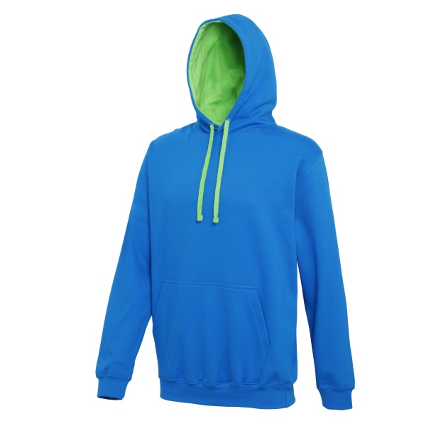 Awdis Varsity Hooded Sweatshirt / Hoodie XL Sapphire Blue / Hea Sapphire Blue / Heather Grey XL