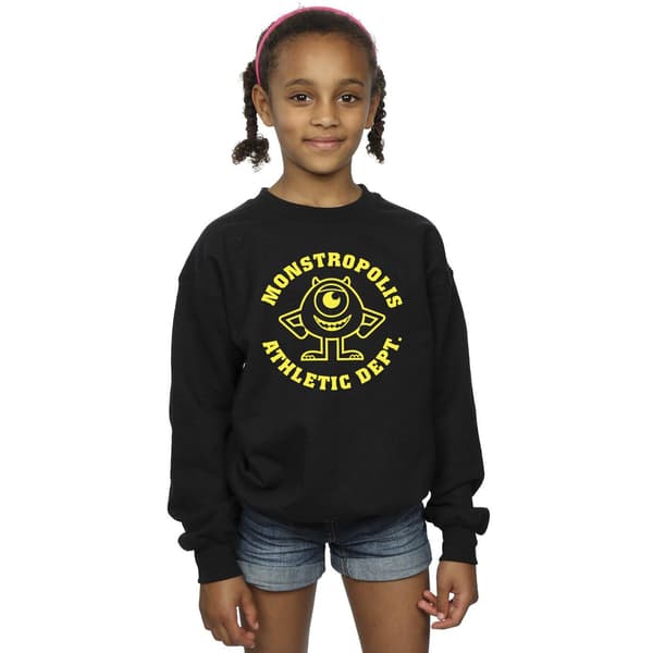 Disney Flickor Monsters University Monstropolis Tröja 5-6 år Black 5-6 Years