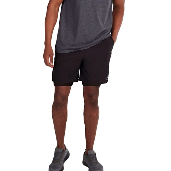 Raging Bull Unisex Vuxen Prestanda 2-i-1 Shorts 4XL Svart Black 4XL