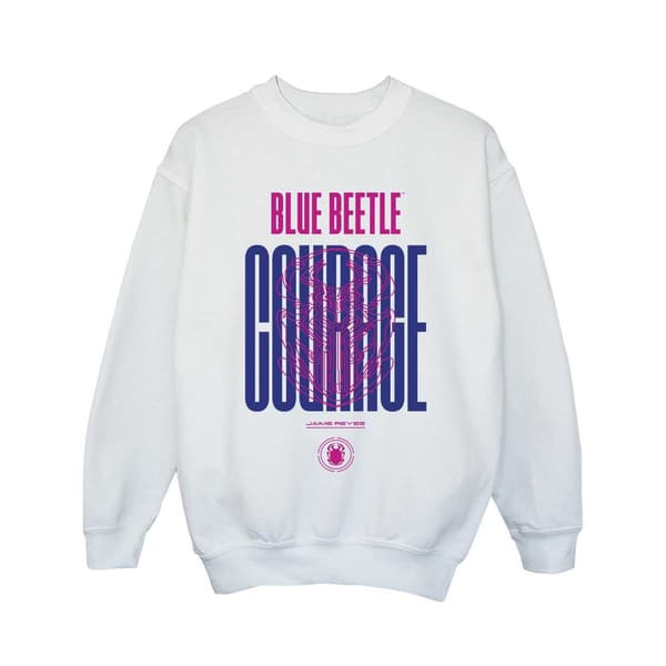 Blue Beetle Dam/Dam Courage Sweatshirt XL Vit White XL