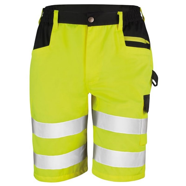 Resultat Core Herr Reflekterande Safety Cargo Shorts S Gul Yellow S
