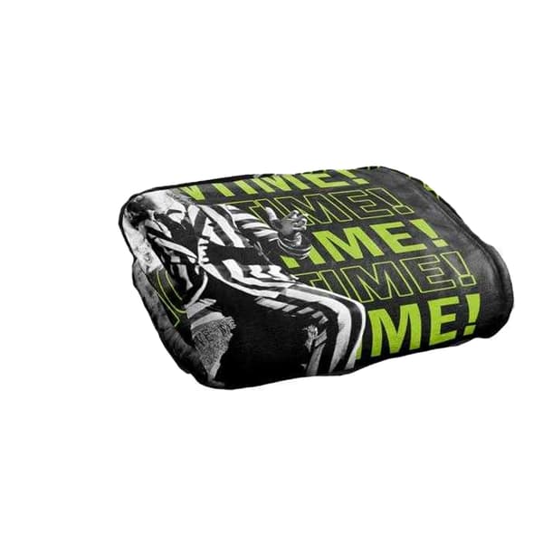 Beetlejuice It's Showtime Text Repeat mjuk filt 152 cm Multicoloured 152cm x 127cm
