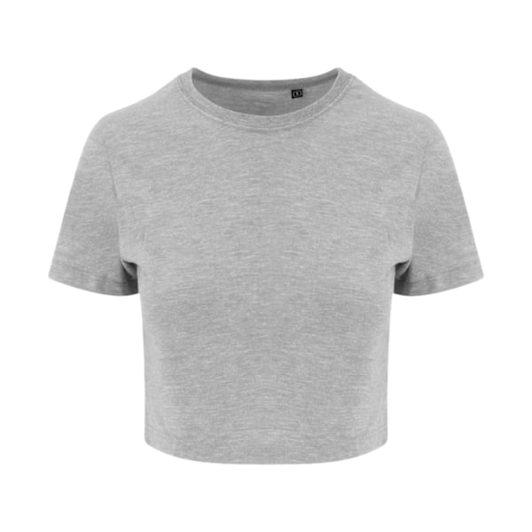 AWDis Just Ts Dam Girlie Tri-Blend Cropped T-Shirt L Heather Heather Grey L