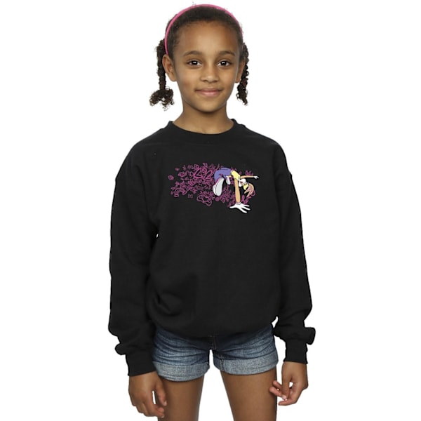 Looney Tunes Girls ACME Doodles Lola Bunny Sweatshirt 9-11 år Black 9-11 Years