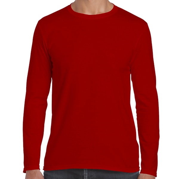 Gildan Soft Style långärmad T-shirt för män (5-pack) XL röd Red XL