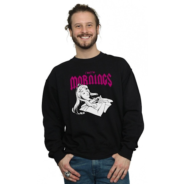 Disney Herr Sleeping Beauty Don´t Do Mornings Sweatshirt 4XL Svart Black 4XL