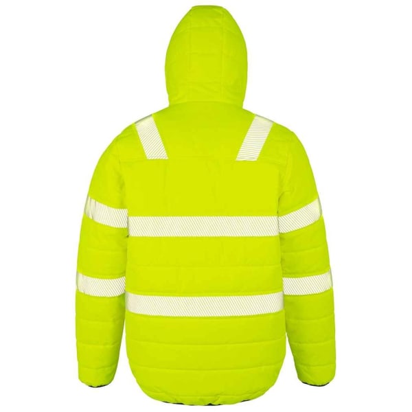 Resultat Äkta återvunnen unisex vuxen Ripstop Safety Jacket S Fl Fluorescent Yellow S