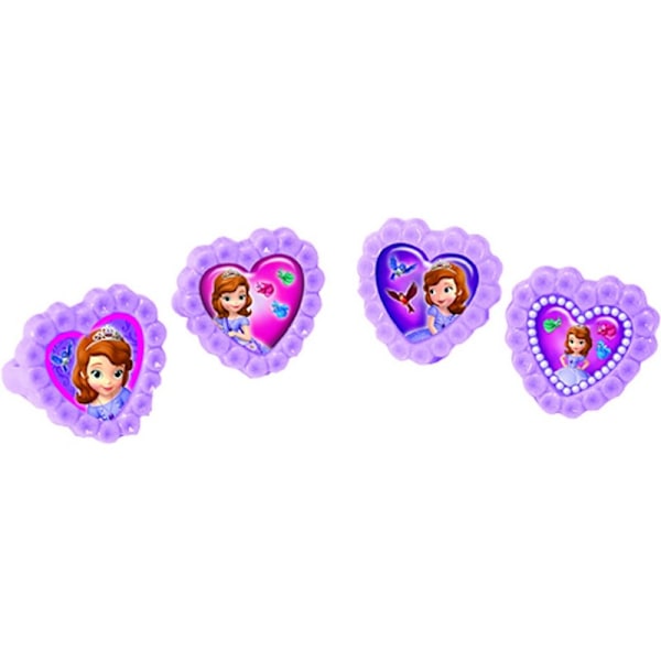 Sofia The First Plast Ring (4-pack) En Storlek Lila/Rosa Purple/Pink One Size