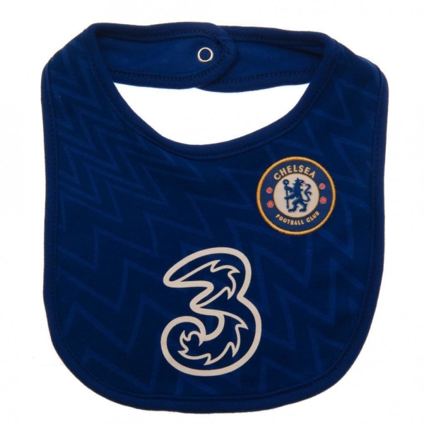 Chelsea FC Baby Haklappar (Pack med 2) One Size Blå/Gul Blue/Yellow One Size