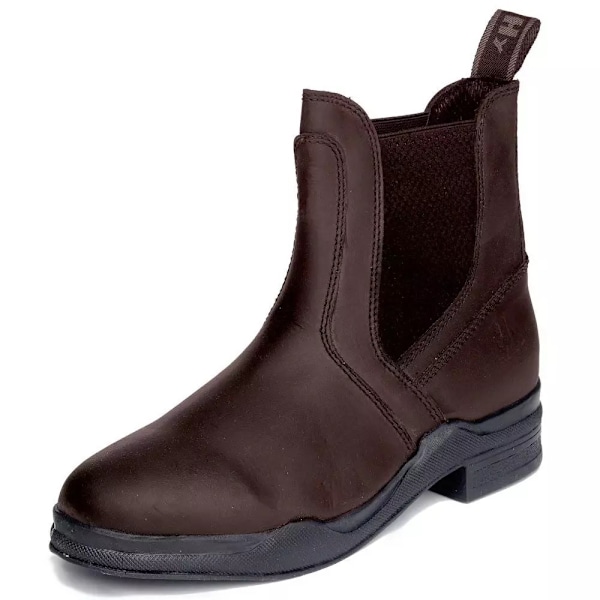 HyLAND Barn/Barn Wax Läder Jodhpur Stövlar 13 Barn UK Brun Brown 13 Child UK