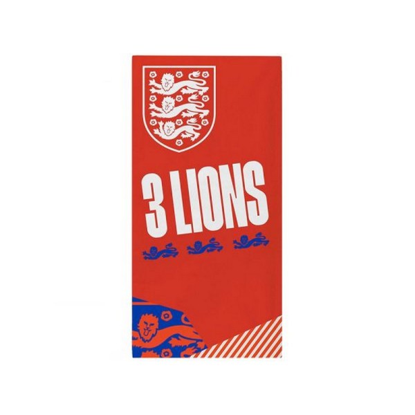 England FA Three Lions Handduk One Size Röd/Vit/Blå Red/White/Blue One Size