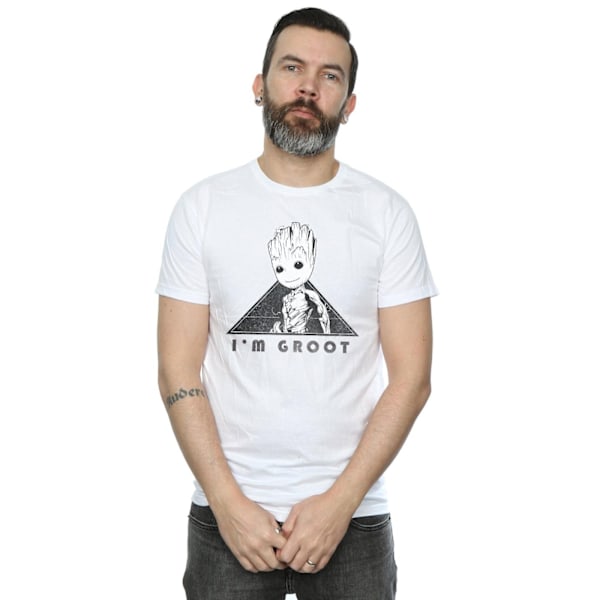 Marvel Herr Guardians Of The Galaxy Vol. 2 Groot Mono Triangle White L