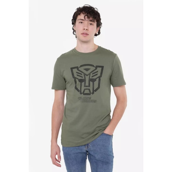 Transformers Mens Autobots Outline Logo T-Shirt S Military Gree Military Green S
