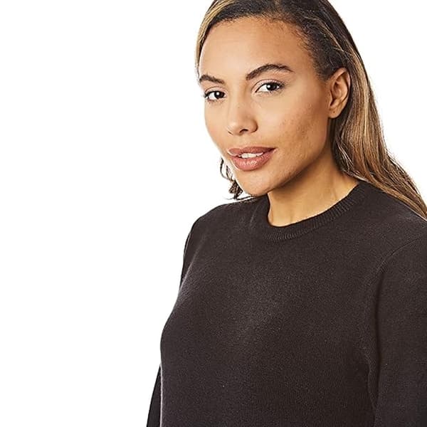 Light And Shade Dam/Dam Soft Touch Crew Neck Tröja S Bla Black S